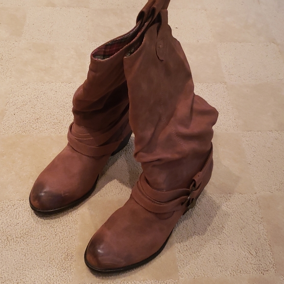 Rocket Dog Faux Suede Cowboy Boots, Sz 10 - Picture 2 of 16